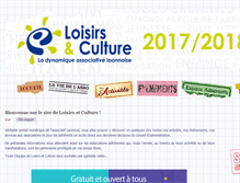 Tablet Screenshot of loisirsetculture.com
